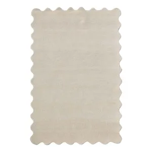 Scalloped Rug 160x230cm in White by OZ Design, a Contemporary Rugs for sale on Style Sourcebook