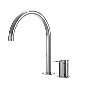 SYMMETRY Hob Mixer Set & Swivel Spout 260mm Polished Stainless Steel by Highgrove Bathrooms, a Bathroom Taps & Mixers for sale on Style Sourcebook