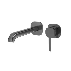 SYMMETRY In Wall Mixer & 180mm Spout Kit with Individual Wall Plate Gunmetal by Highgrove Bathrooms, a Bathroom Taps & Mixers for sale on Style Sourcebook