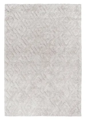 Yasmin Grey Tribal P.E.T Rug by Miss Amara, a Shag Rugs for sale on Style Sourcebook