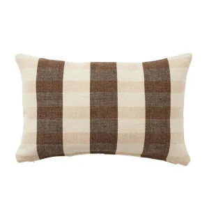 Klein Cotton Cushion Caramel & Ivory 30X50CM by Coast to Coast, a Cushions, Decorative Pillows for sale on Style Sourcebook