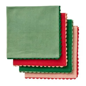 Set/4 Orla Cotton Napkins 40cm Multicolour by Coast to Coast, a Napkins for sale on Style Sourcebook