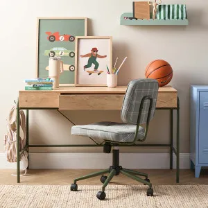 Grover Desk with Hooks - Khaki/Natural - Mocka by Mocka., a Desks for sale on Style Sourcebook