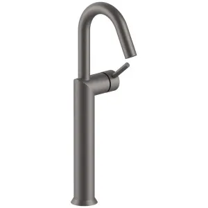 Fantini Nostromo Gooseneck Tall Basin Mixer - Matte Gunmetal 42P51806WFZ by Fantini, a Kitchen Taps & Mixers for sale on Style Sourcebook