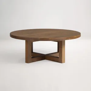 Bronte Round Coffee Table, Walnut Brown, by Lounge Lovers by Lounge Lovers, a Coffee Table for sale on Style Sourcebook