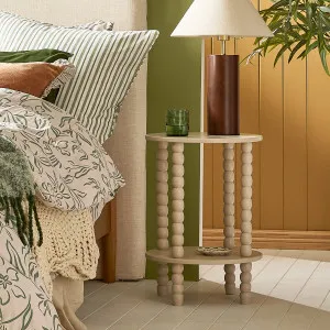 Habitat Mei 2 Tier Round Side Table Sand by Habitat, a Side Table for sale on Style Sourcebook