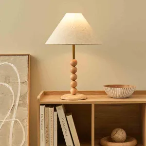 Skyla Sphere Wooden Ball Table Lamp - Natural - Mocka by Mocka., a Lamps for sale on Style Sourcebook