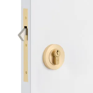 Satin Brass Sliding Door Lock Kit by Manovella, a Door Hardware for sale on Style Sourcebook