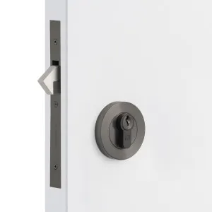 Gunmetal Sliding Door Lock Kit by Manovella, a Door Hardware for sale on Style Sourcebook