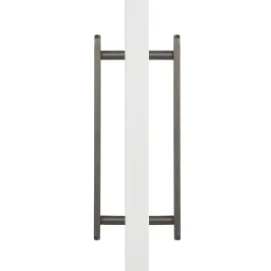 Gunmetal Oval Profile Back to Back Door Pull - Imogen by Manovella, a Door Hardware for sale on Style Sourcebook