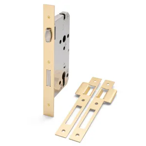 Satin Brass Euro Roller Mortice Lock 316SS (85mm Pitch 60mm Backset) by Manovella, a Door Hardware for sale on Style Sourcebook