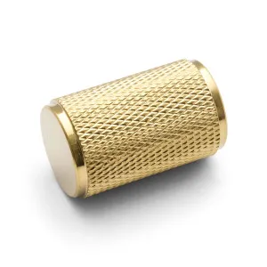 Brushed Brass PVD Knurled Cabinet Knob - Helena by Manovella, a Cabinet Hardware for sale on Style Sourcebook