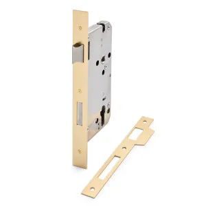 Satin Brass Euro Mortice Lock 316SSS (85mm Pitch 60mm Backset) by Manovella, a Door Hardware for sale on Style Sourcebook