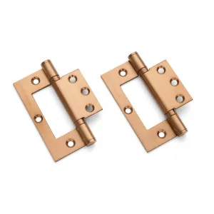 Brushed Bronze Ball Bearing Fast Fix Hinge (Pair) 100mm x 70mm by Manovella, a Door Hardware for sale on Style Sourcebook