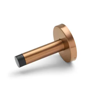 Brushed Bronze Wall Mounted Straight Door Stop by Manovella, a Door Hardware for sale on Style Sourcebook