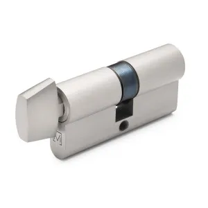 Brushed Nickel High Security Turn Snib 5 Pin Euro Cylinder by Manovella, a Door Hardware for sale on Style Sourcebook