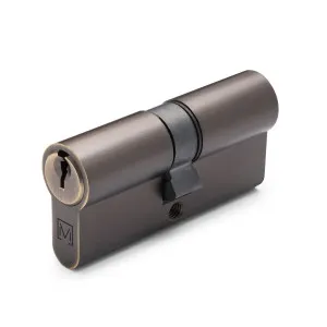 Aged Brass High Security Dual Function 5 Pin Euro Cylinder by Manovella, a Door Hardware for sale on Style Sourcebook