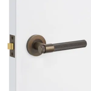 Aged Brass Passage Door Handle - Rochester by Manovella, a Door Hardware for sale on Style Sourcebook