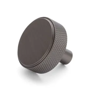 Gunmetal Round Knurled Cabinet Knob - Octavia by Manovella, a Cabinet Hardware for sale on Style Sourcebook