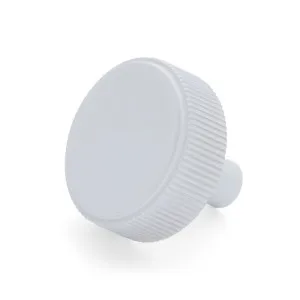 White Round Fluted Cabinet Knob - Artemis by Manovella, a Cabinet Hardware for sale on Style Sourcebook