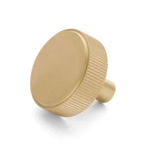Brushed Brass Round Fluted Cabinet Knob - Artemis by Manovella, a Cabinet Hardware for sale on Style Sourcebook