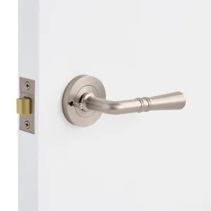 Brushed Nickel Privacy Door Handle - Lexton by Manovella, a Door Hardware for sale on Style Sourcebook