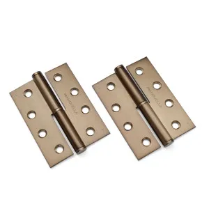 Aged Brass Lift Off Left Hand Hinge (Pair) 100mm x 75mm by Manovella, a Door Hardware for sale on Style Sourcebook
