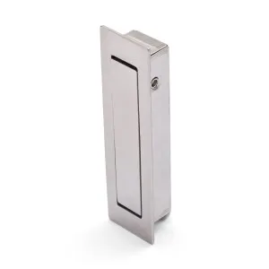 Brushed Nickel Concealed Sliding Door Edge Pull by Manovella, a Door Hardware for sale on Style Sourcebook
