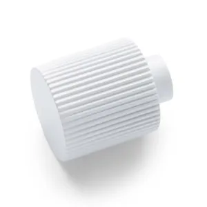 White Fluted Knob - Rhea by Manovella, a Cabinet Hardware for sale on Style Sourcebook