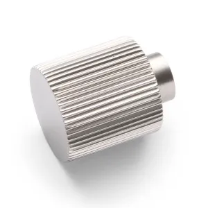 Brushed Nickel Fluted Knob - Rhea by Manovella, a Cabinet Hardware for sale on Style Sourcebook