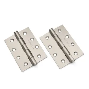 Brushed Nickel Ball Bearing Hinge (Pair) 100mm x 75mm by Manovella, a Door Hardware for sale on Style Sourcebook