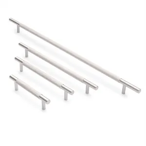 Brushed Nickel Knurled Drawer Pull - Charmian by Manovella, a Cabinet Hardware for sale on Style Sourcebook