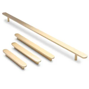 Brushed Brass Oval Profile Cabinet Pull - Imogen by Manovella, a Cabinet Hardware for sale on Style Sourcebook