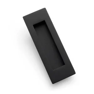 Matt Black Sliding Door Flush Pull 120mm x 40mm by Manovella, a Door Hardware for sale on Style Sourcebook