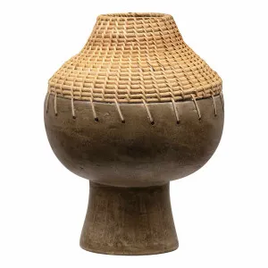 LarkVessel 22x28cm in Antique Grey by OZ Design, a Vases & Jars for sale on Style Sourcebook