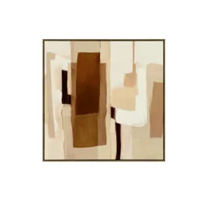Warm Geometry Wall Art Canvas 80cm x 80cm by Luxe Mirrors, a Prints for sale on Style Sourcebook