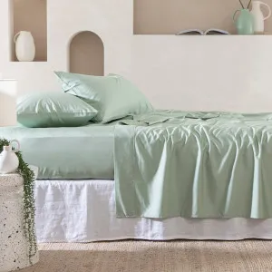 Habitat 400Tc Bamboo Cotton Fitted Sheet Sage by Habitat, a Sheets for sale on Style Sourcebook