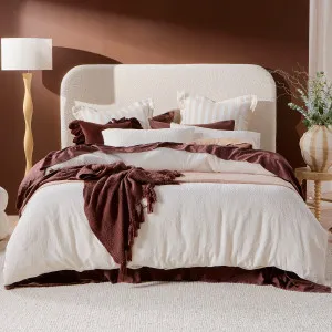Habitat Ava Boucle Quilt Cover Set White by Habitat, a Quilt Covers for sale on Style Sourcebook