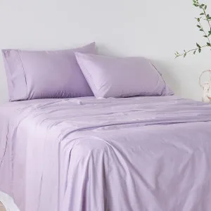 Habitat Vintage 250Tc Washed Cotton Sheet Set Lilac by Habitat, a Sheets for sale on Style Sourcebook