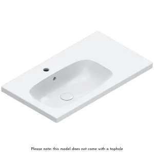 Catalano Alvea 800x460 Wall Hung Left Bowl Basin Gloss White No Taphole 0620840001 by Catalano, a Basins for sale on Style Sourcebook