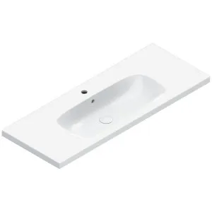 Catalano Alvea 1200x460 Wall Hung Basin Gloss White 1 Taphole 0621211001 by Catalano, a Basins for sale on Style Sourcebook