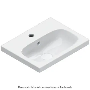 Catalano Alvea 450x350 Wall Hung Basin Gloss White No Taphole 0620450001 by Catalano, a Basins for sale on Style Sourcebook