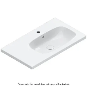 Catalano Alvea 800x460 Wall Hung Right Bowl Basin Gloss White No Taphole 0620830001 by Catalano, a Basins for sale on Style Sourcebook