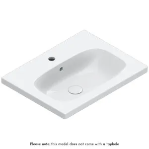 Catalano Alvea 600x460 Wall Hung Basin Gloss White No Taphole 0620600001 by Catalano, a Basins for sale on Style Sourcebook