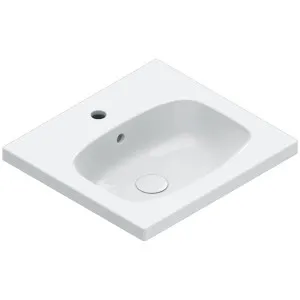 Catalano Alvea 500x460 Wall Hung Basin Gloss White 1 Taphole 0620501001 by Catalano, a Basins for sale on Style Sourcebook