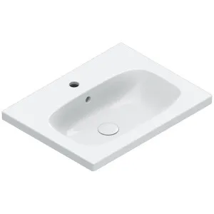 Catalano Alvea 600x460 Wall Hung Basin Gloss White 1 Taphole 0620601001 by Catalano, a Basins for sale on Style Sourcebook