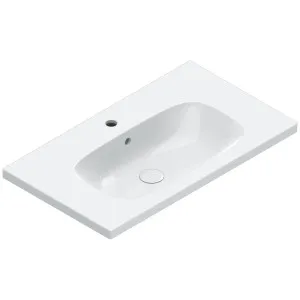 Catalano Alvea 800x460 Wall Hung Basin Gloss White 1 Taphole 0620811001 by Catalano, a Basins for sale on Style Sourcebook