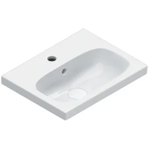 Catalano Alvea 450x350 Wall Hung Basin Gloss White 1 Taphole 0620451001 by Catalano, a Basins for sale on Style Sourcebook