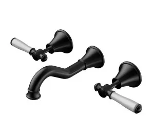 Clasico Wall Basin/Bath Set - Ceramic Handle by Bella Vista, a Bathroom Taps & Mixers for sale on Style Sourcebook