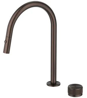 Mica Fluted Pull-Out Hob Mixer Set by Bella Vista, a Kitchen Taps & Mixers for sale on Style Sourcebook